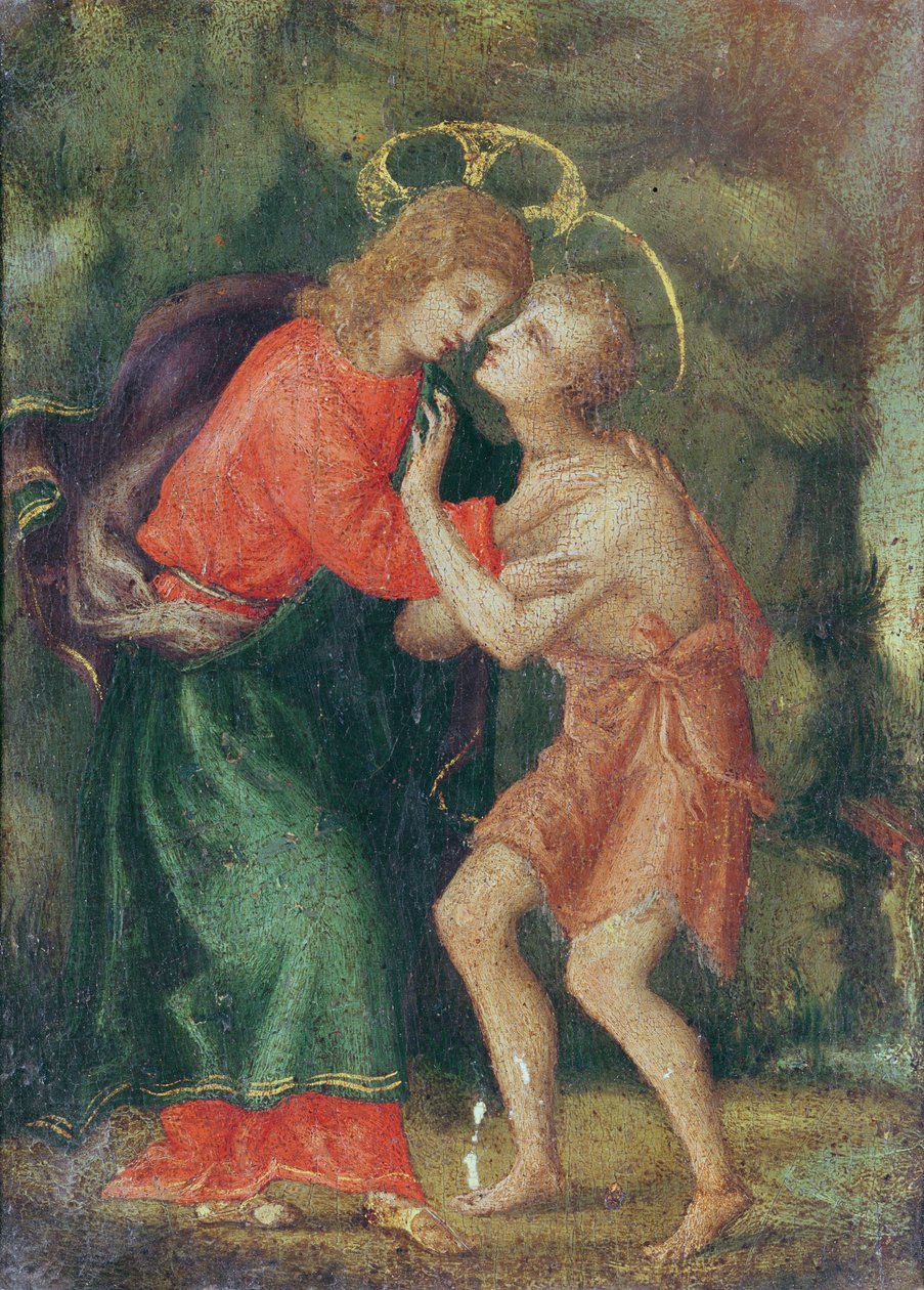 O encontro de Cristo e São João Batista de Andrea di Alessandro Bresciano
