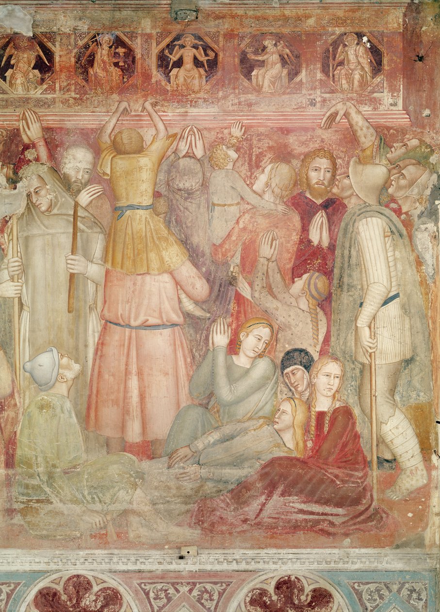 A pregação de São Pedro Mártir, c.1366-68 de Andrea di Bonaiuto