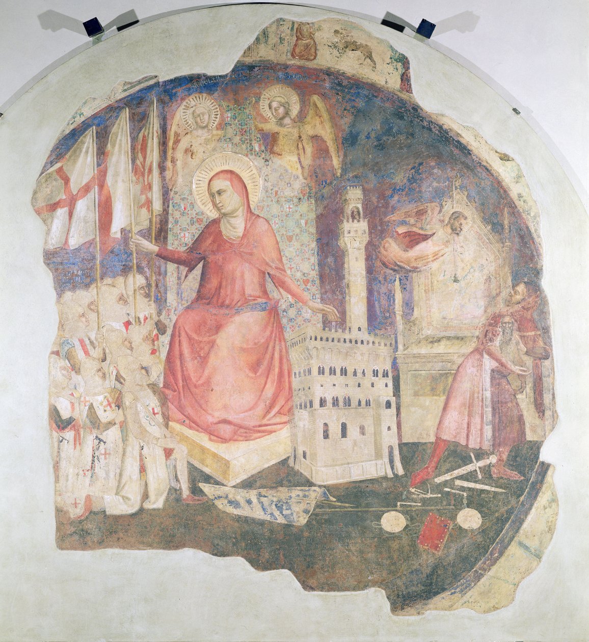 A Expulsão do Duque de Atenas de Florença de Andrea di Cione Orcagna