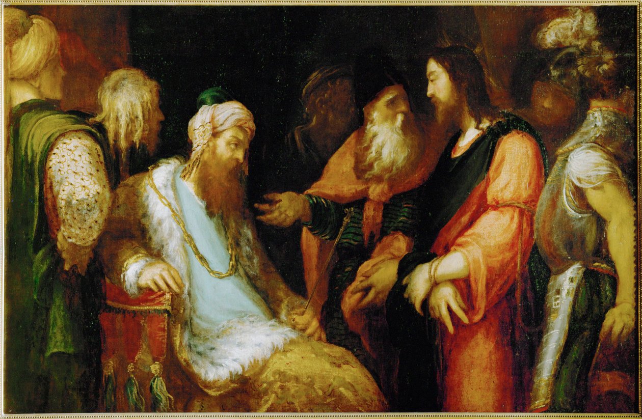 Christus vor Herodes von Andrea (fl.1527/30-63) Schiavone