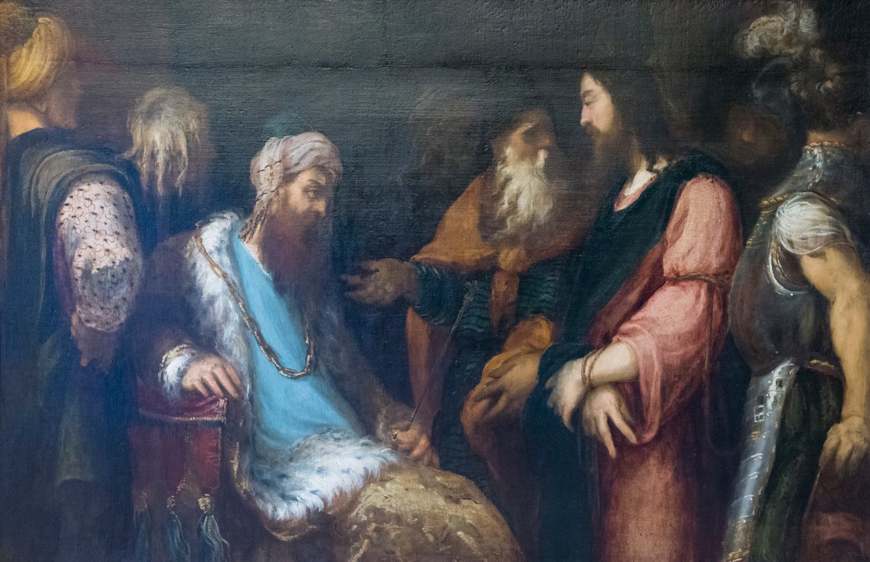 Jesus perante Herodes de Andrea Schiavone