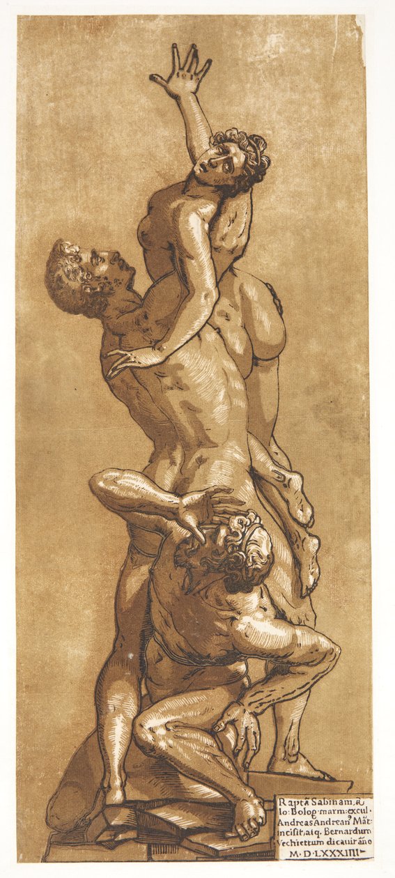 O rapto de uma mulher Sabine de Andrea Andreani