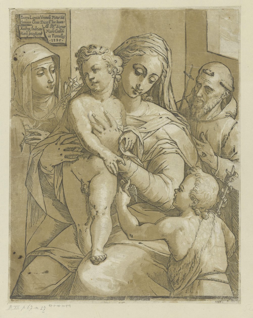 Maria com o menino Jesus de Andrea Andreani