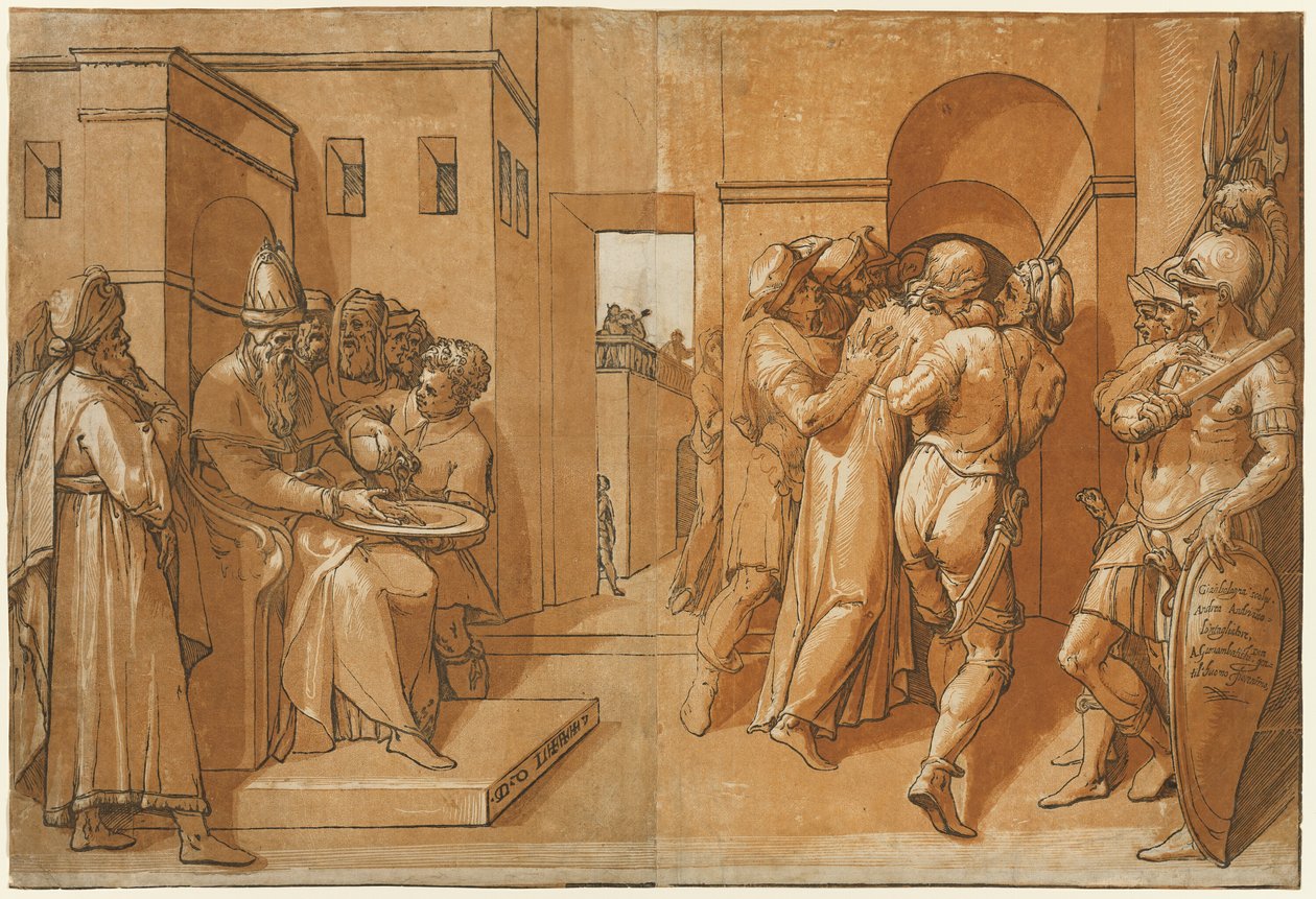 Pilatos lava as mãos de Andrea Andreani