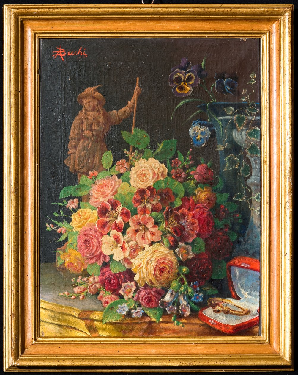 Um Presente (óleo sobre tela) de Andrea Becchi