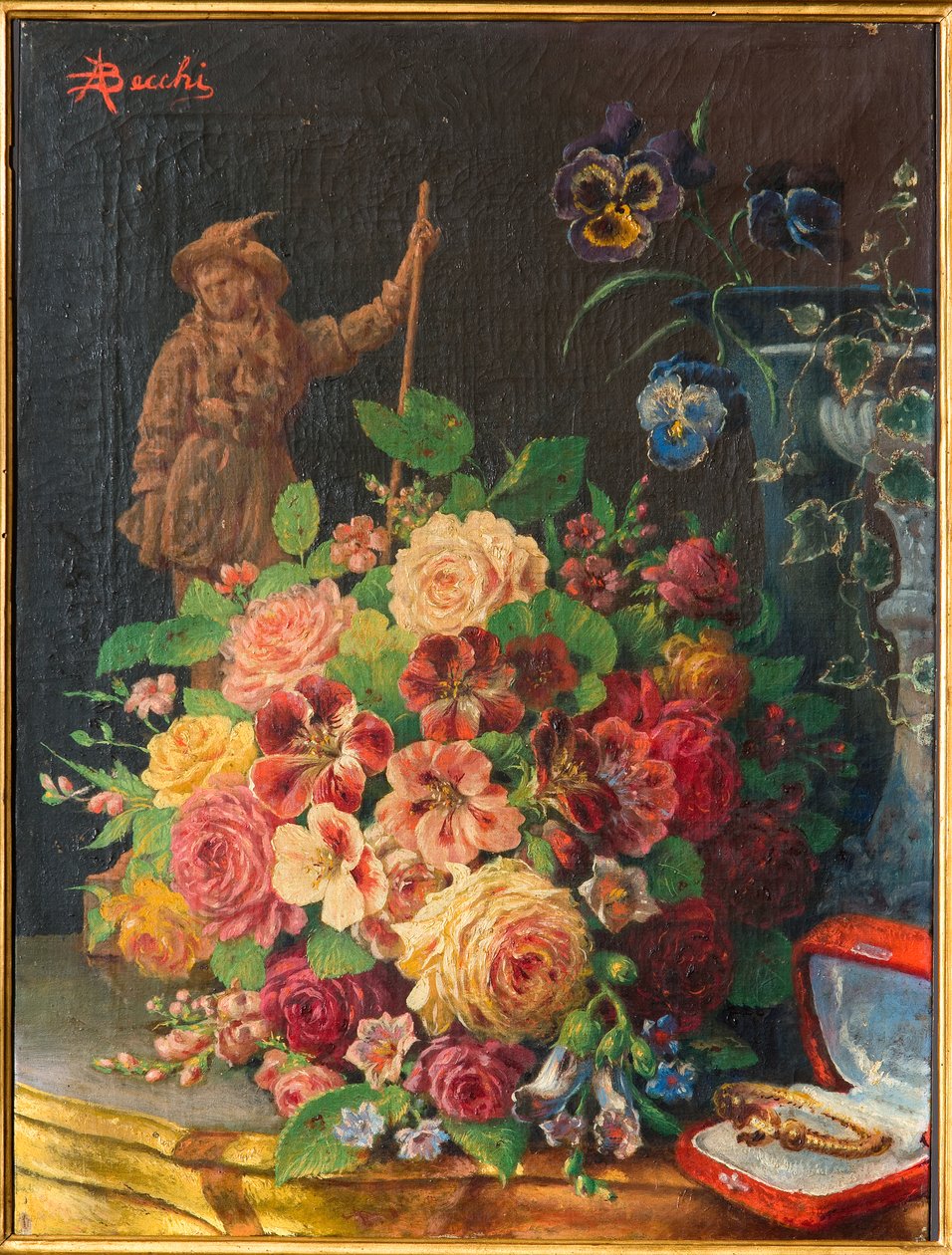 Um Presente (óleo sobre tela) de Andrea Becchi