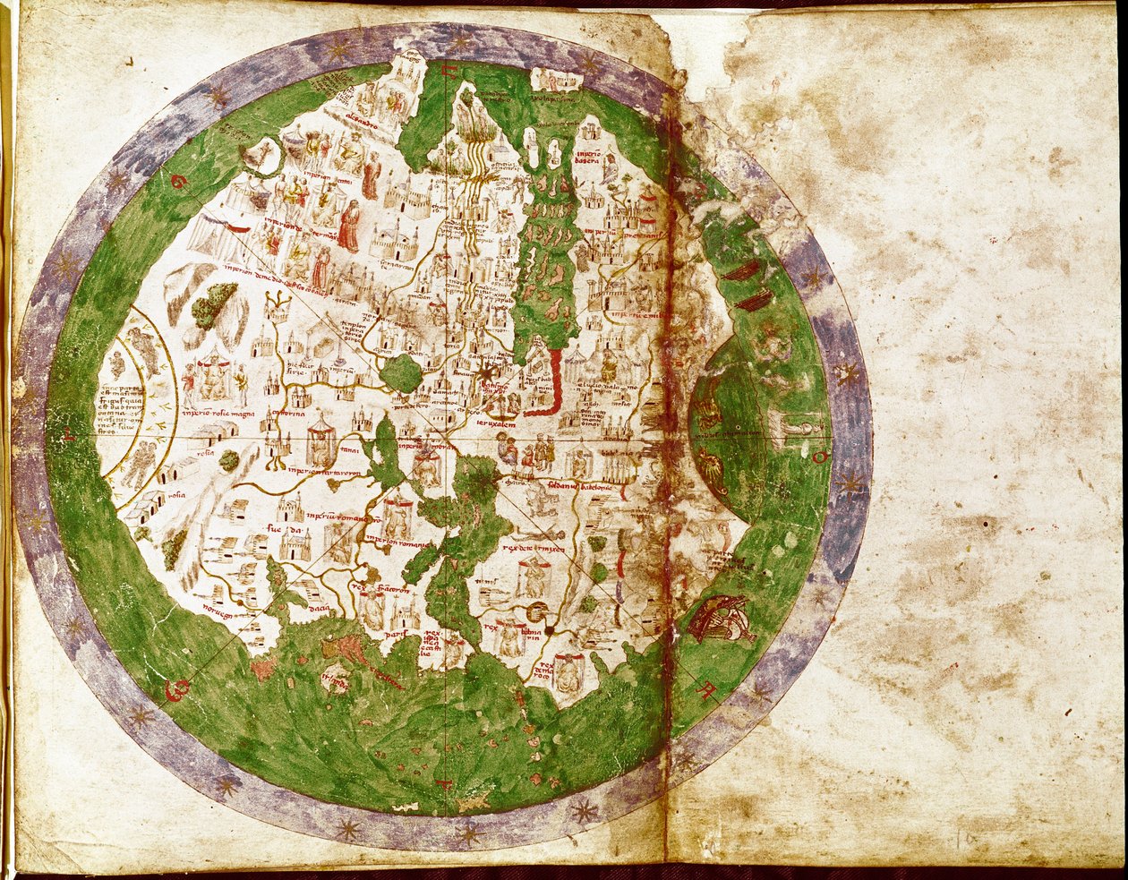 Mapa do mundo pela cartógrafa marinheira Andrea Bianco (século XV) de Andrea Bianco