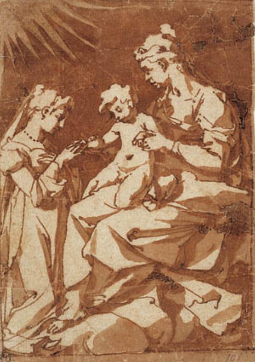 O casamento de Santa Catarina de Alexandria de Andrea Boscoli