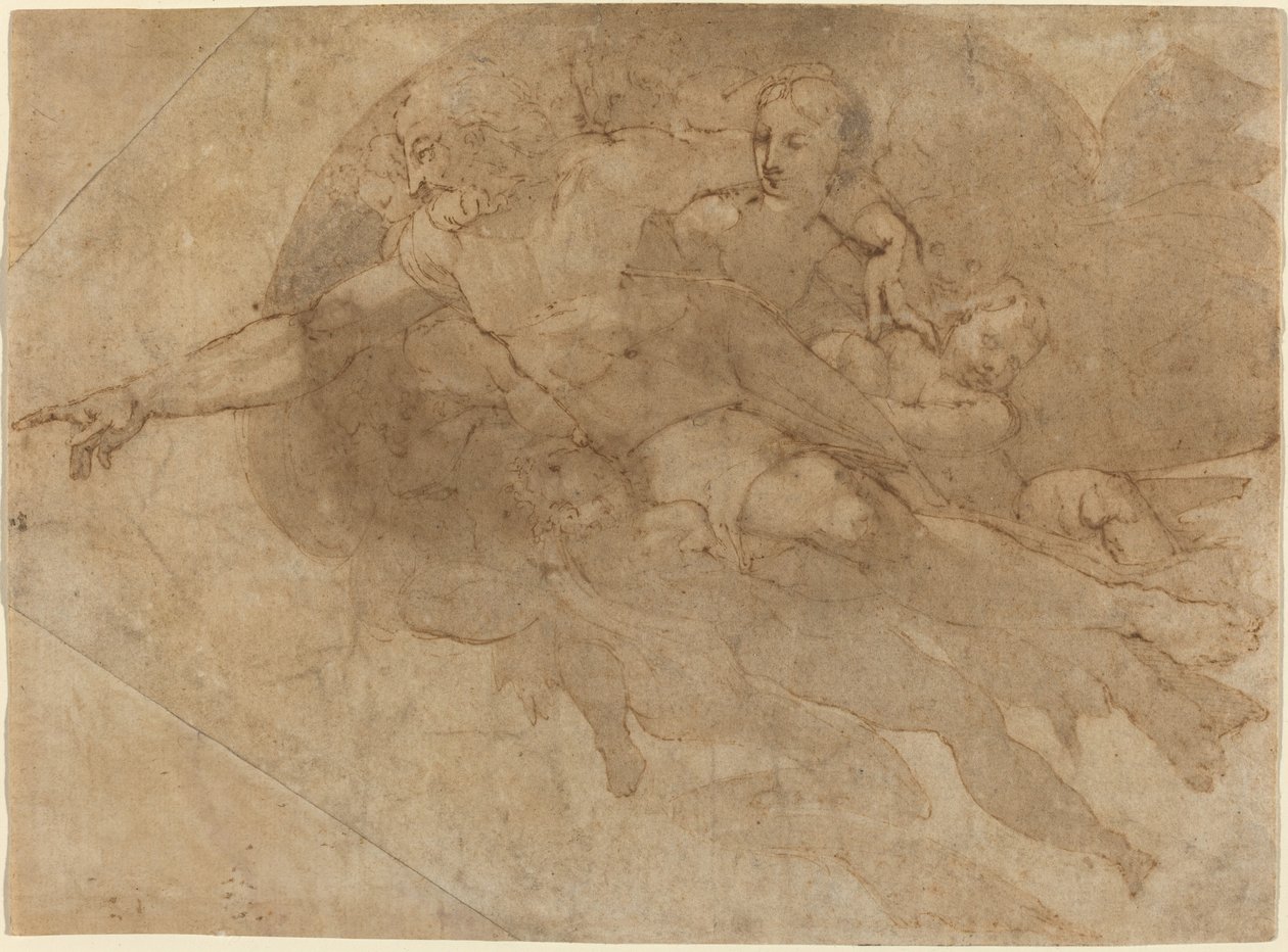Deus Pai na Glória de Andrea Boscoli after Michelangelo