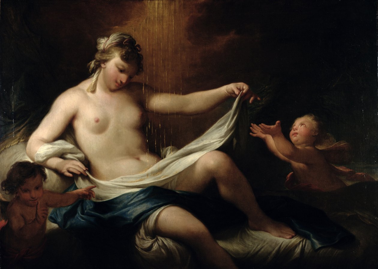Danae e o Chuveiro Dourado, c.1750 de Andrea Casali