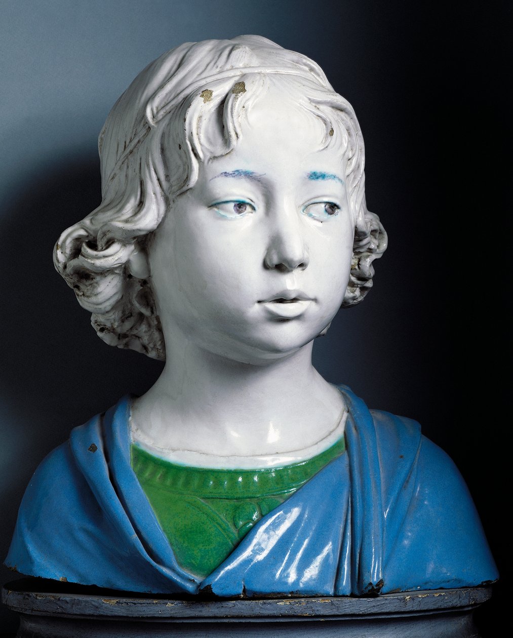 Chefe da Criança, por Andrea della Robbia (1435-circa 1525) de Andrea Della Robbia