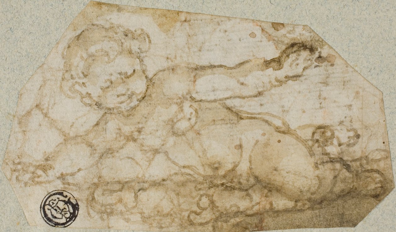Putto com grinalda de Andrea Lilio