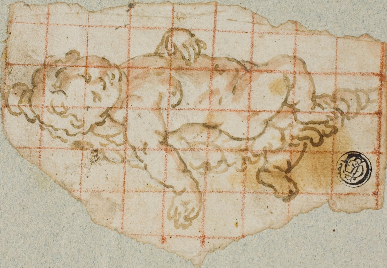 Putto com grinalda de Andrea Lilio