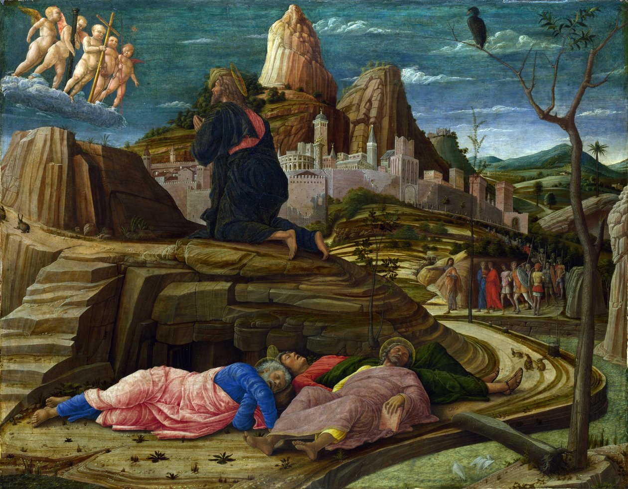 Agonia no Jardim, c.1460 (têmpera no painel) de Andrea Mantegna