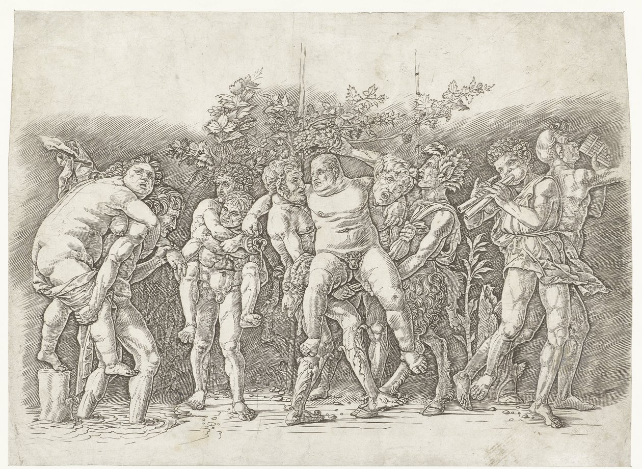 Bacanal com Silenus de Andrea Mantegna