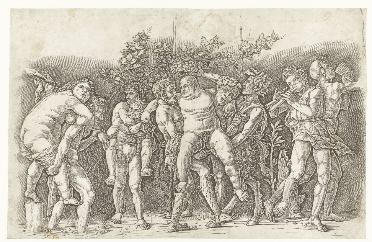 Bacanal com Silenus de Andrea Mantegna