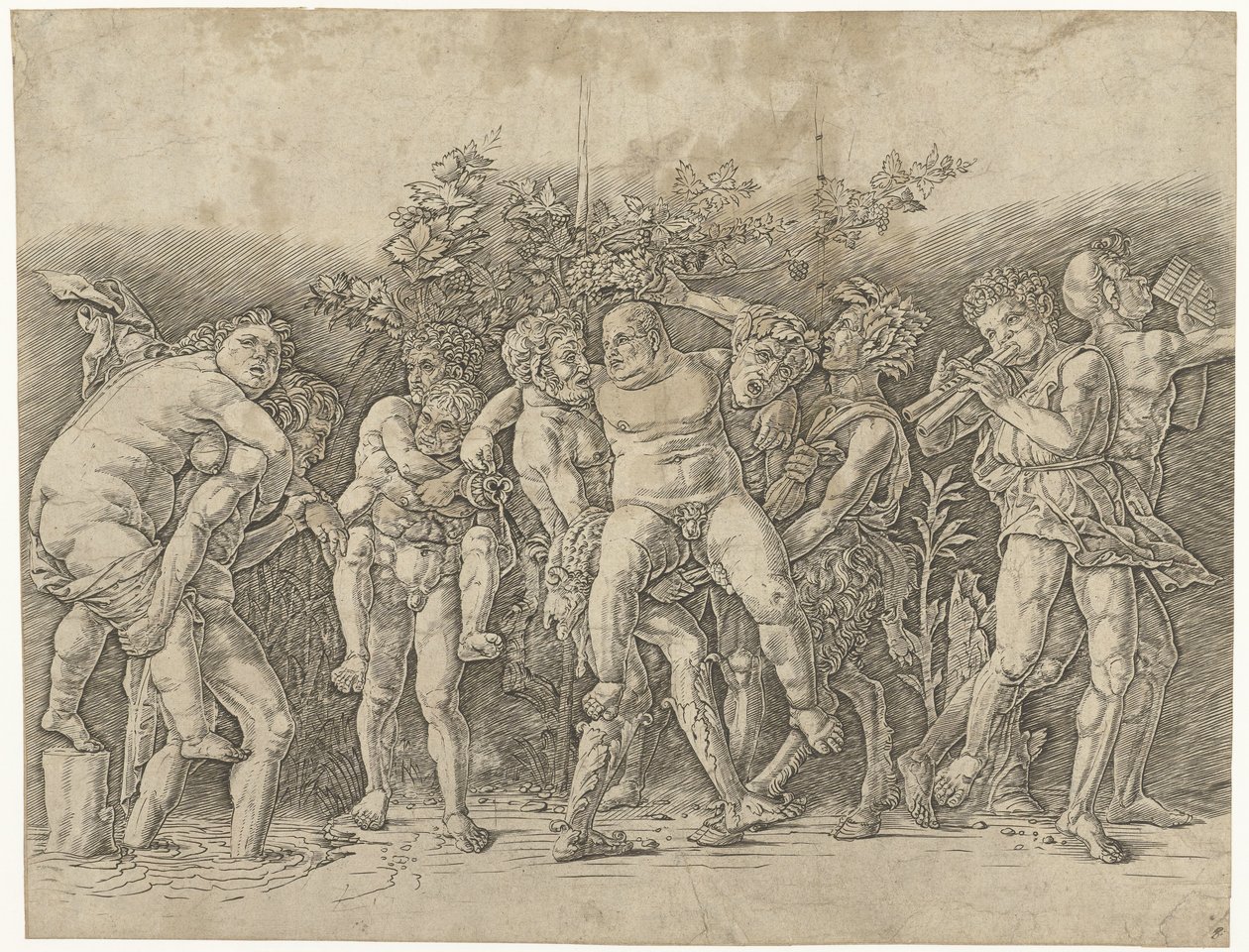 Bacanal com Sileno de Andrea Mantegna