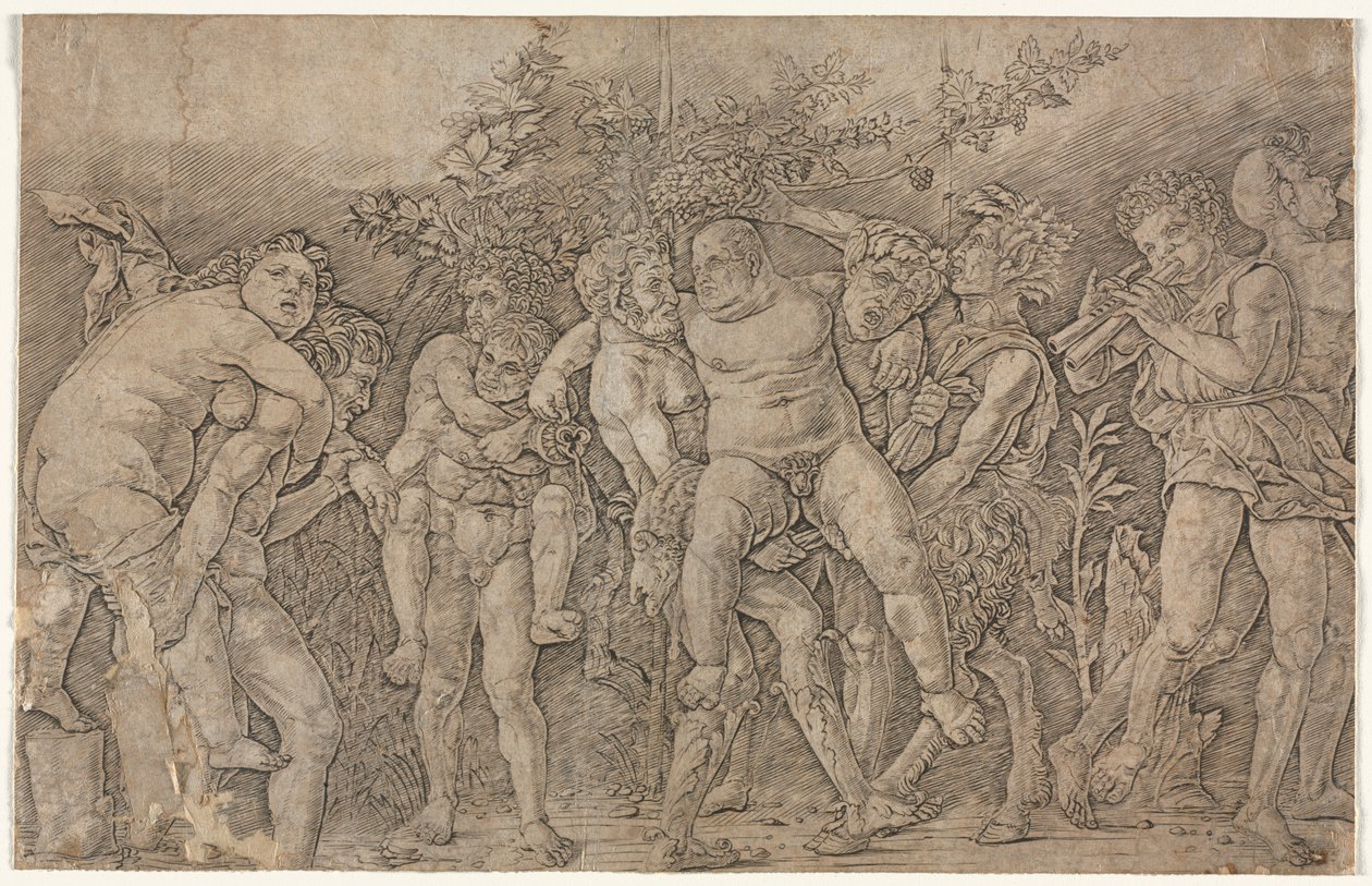 Bacanal com Sileno de Andrea Mantegna