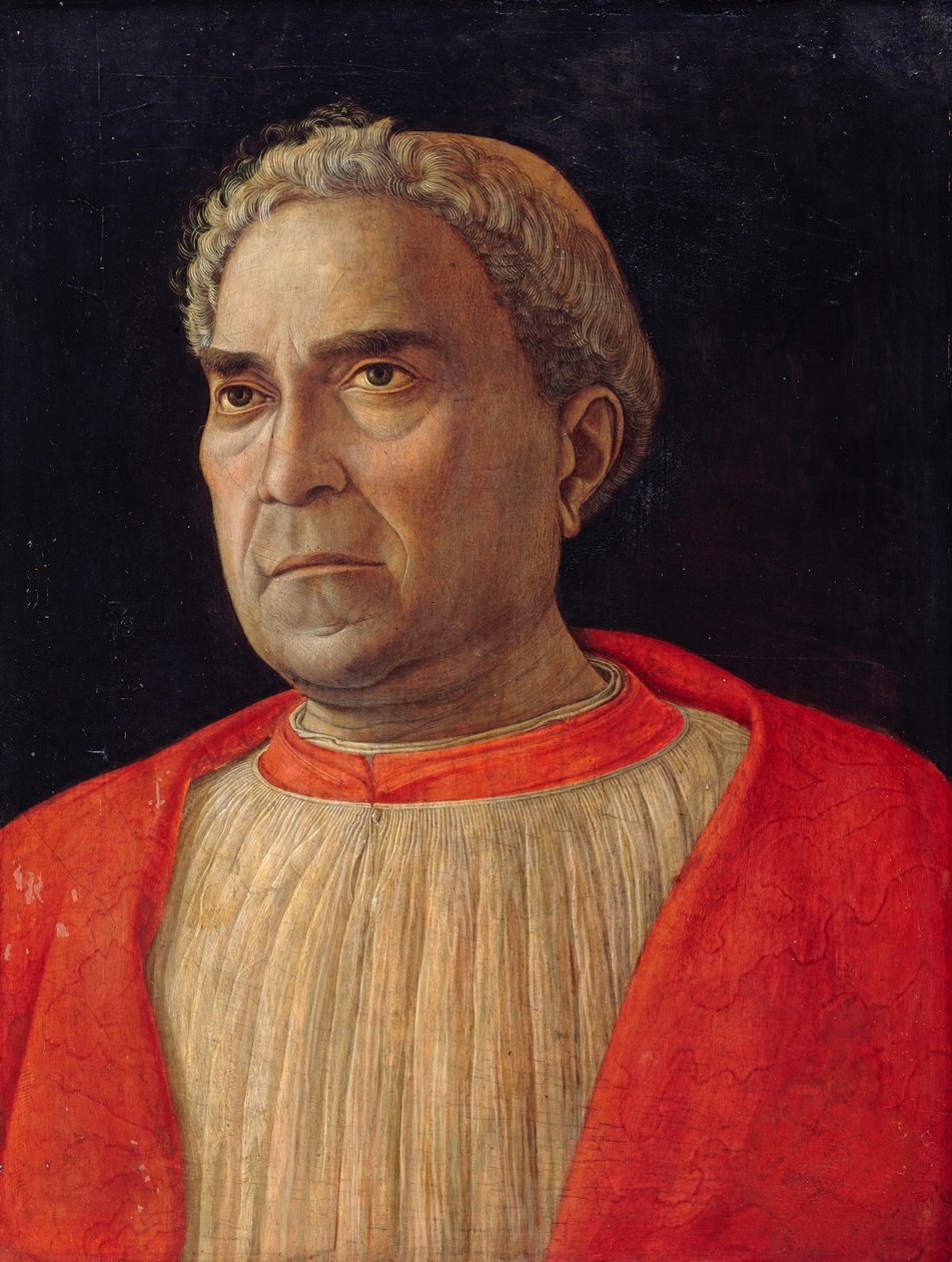 Cardeal Ludovico Scarampi Mezzarota chamado Ludovico Trevisano de Andrea Mantegna