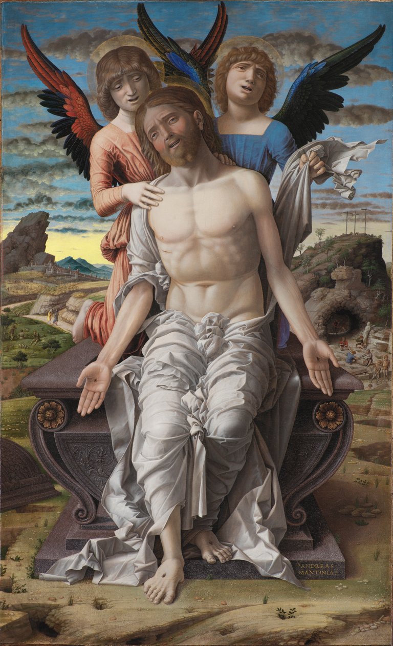 Cristo como o Redentor sofredor de Andrea Mantegna