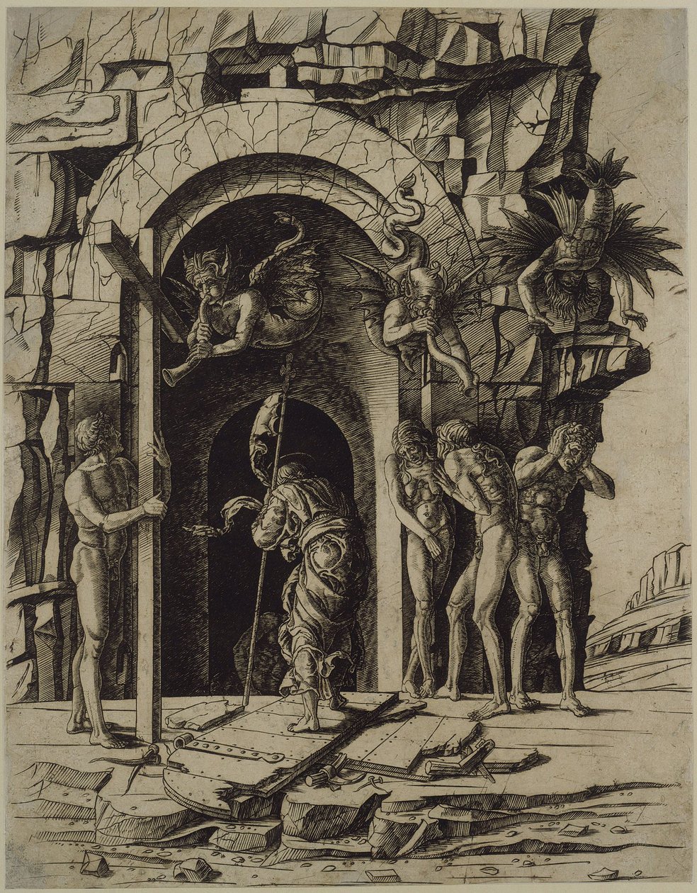 Cristo no limbo de Andrea Mantegna