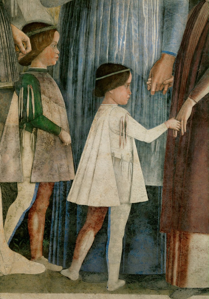 Francesco e Sigismondo, filhos de Lodovico Gonzaga (fresco) de Andrea Mantegna