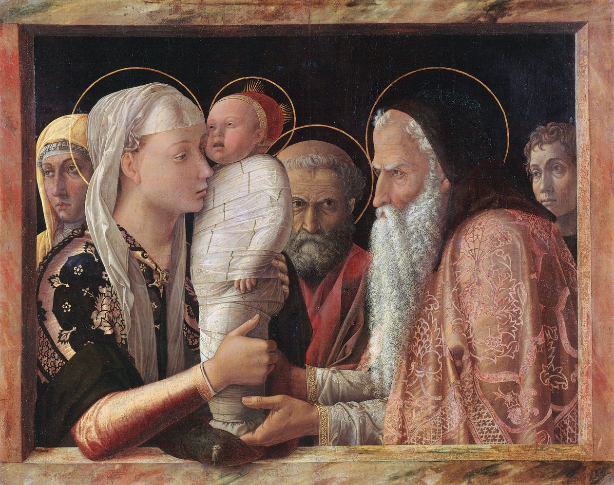 Alemão: Die Darbietung Christi im Tempel Apresentação no Templo de Andrea Mantegna