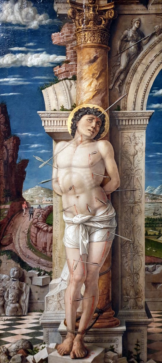 Alemão: Hl. Sebastião São Sebastião de Andrea Mantegna