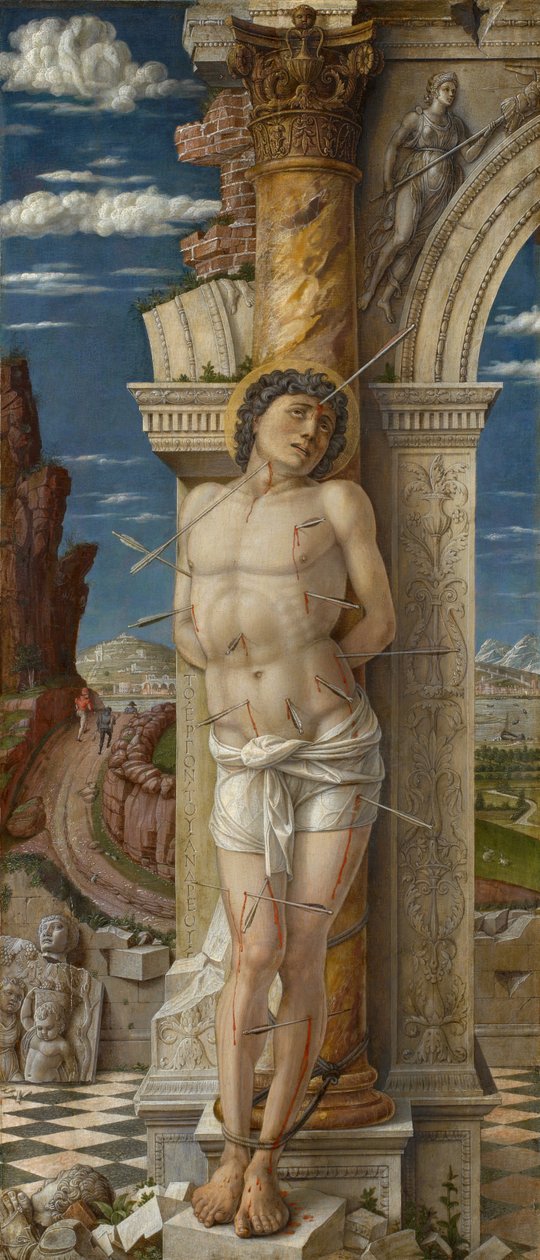 Alemão: Hl. Sebastião São Sebastião de Andrea Mantegna