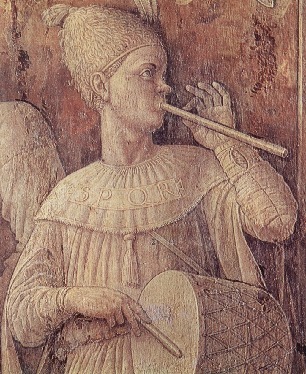 Alemão: Triumph des Scipio A introdução do culto de Cibele em Roma de Andrea Mantegna