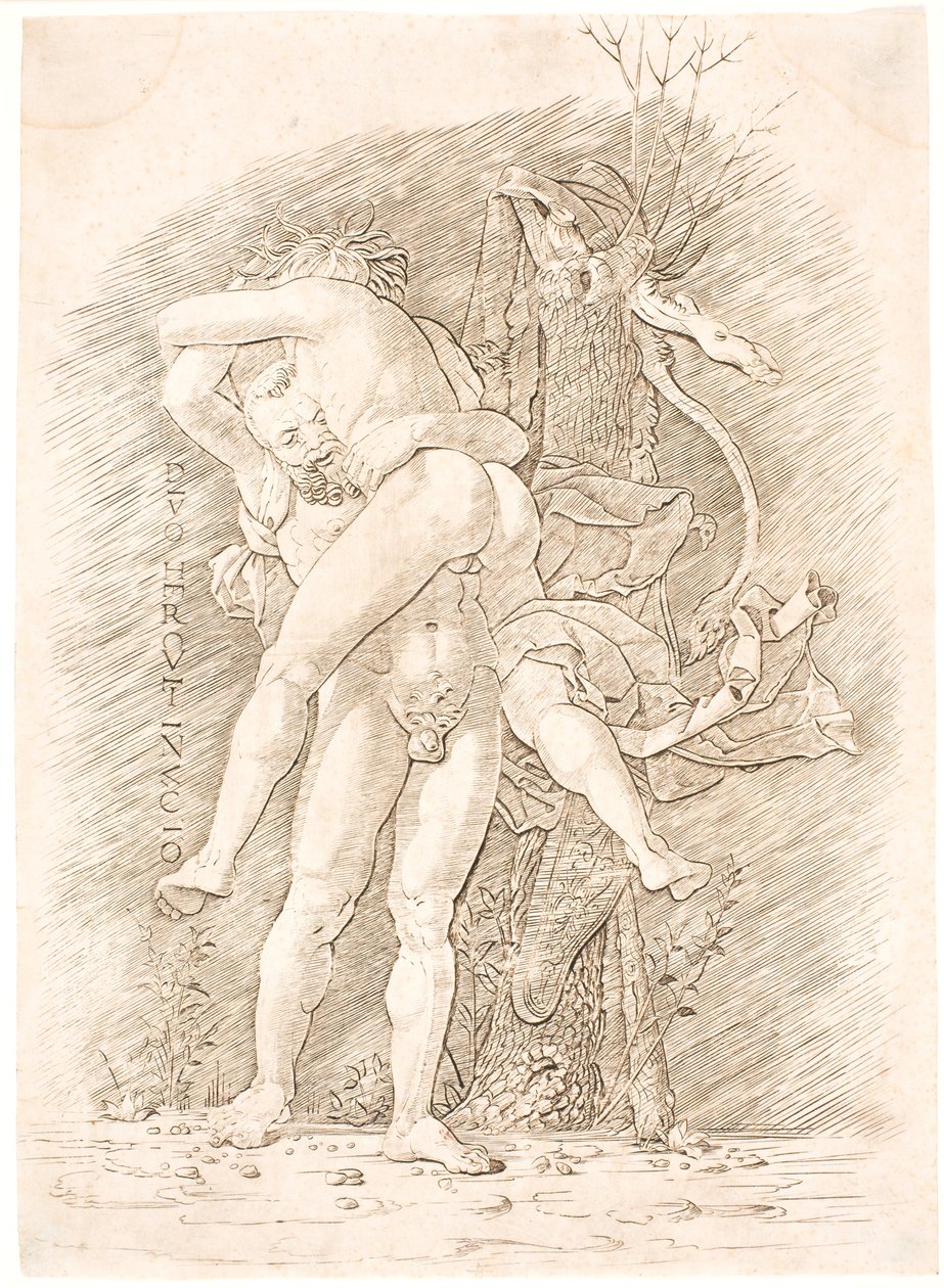 Hércules e Anteu de Andrea Mantegna