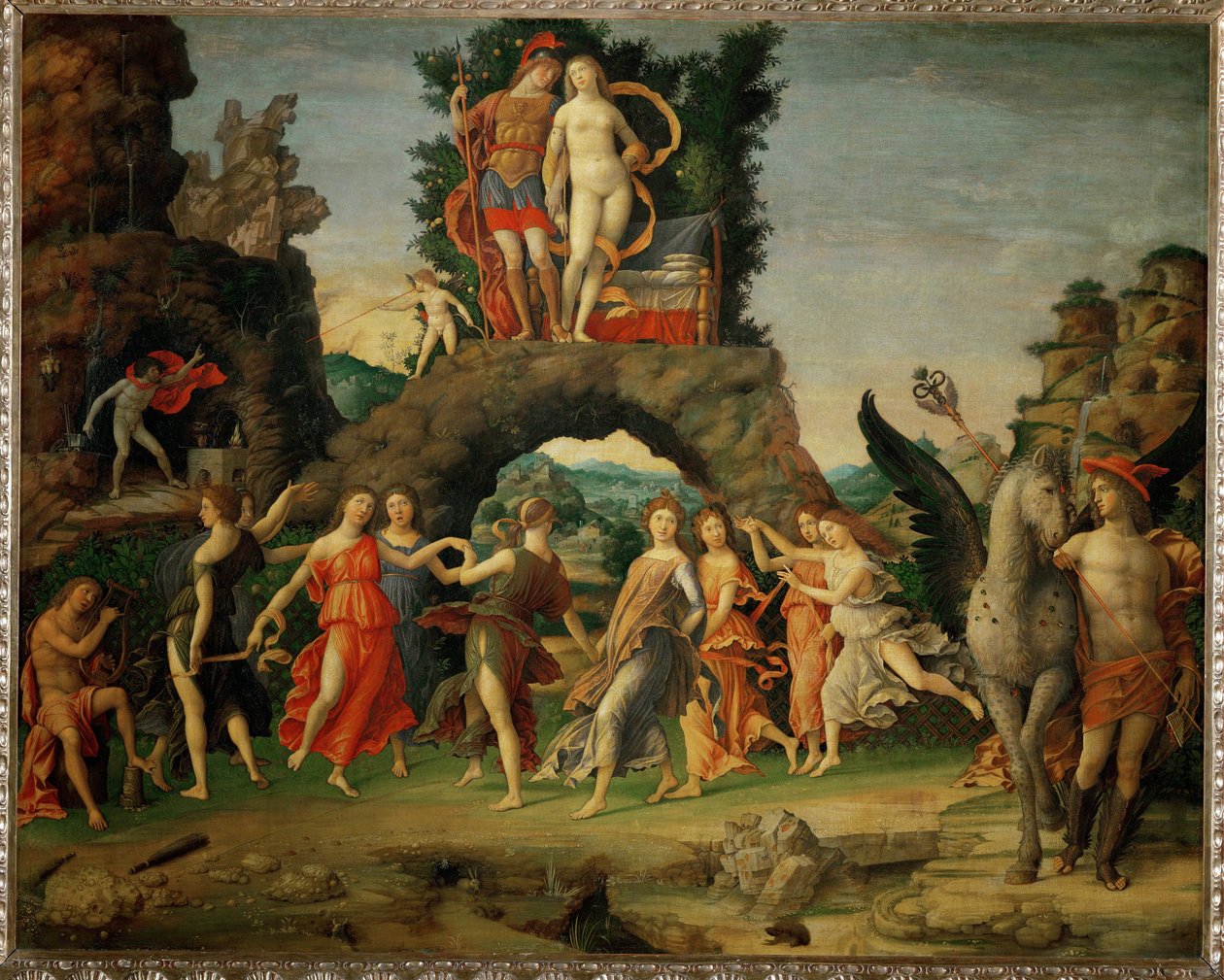O Parnaso. Marte e Vénus ... de Andrea Mantegna