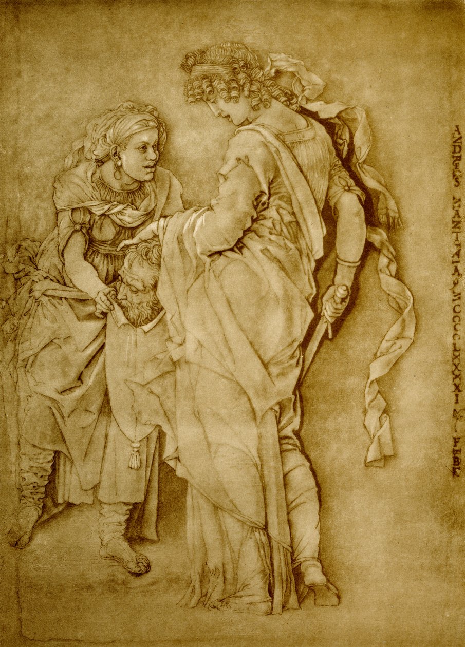Judith com a cabeça de Holofernes de Andrea Mantegna