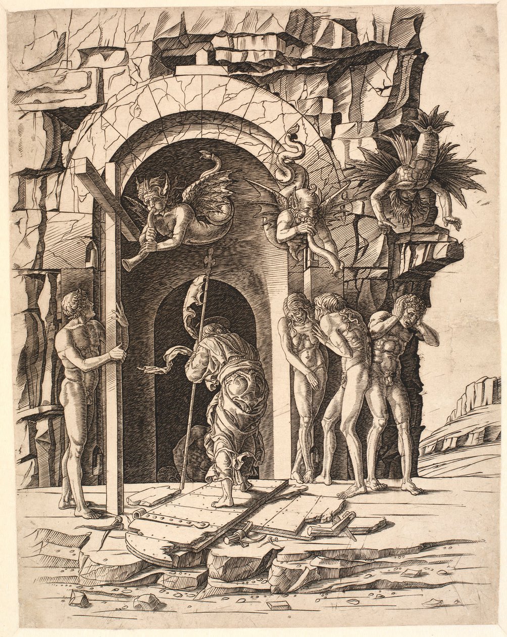 Cristo no reino dos mortos de Andrea Mantegna