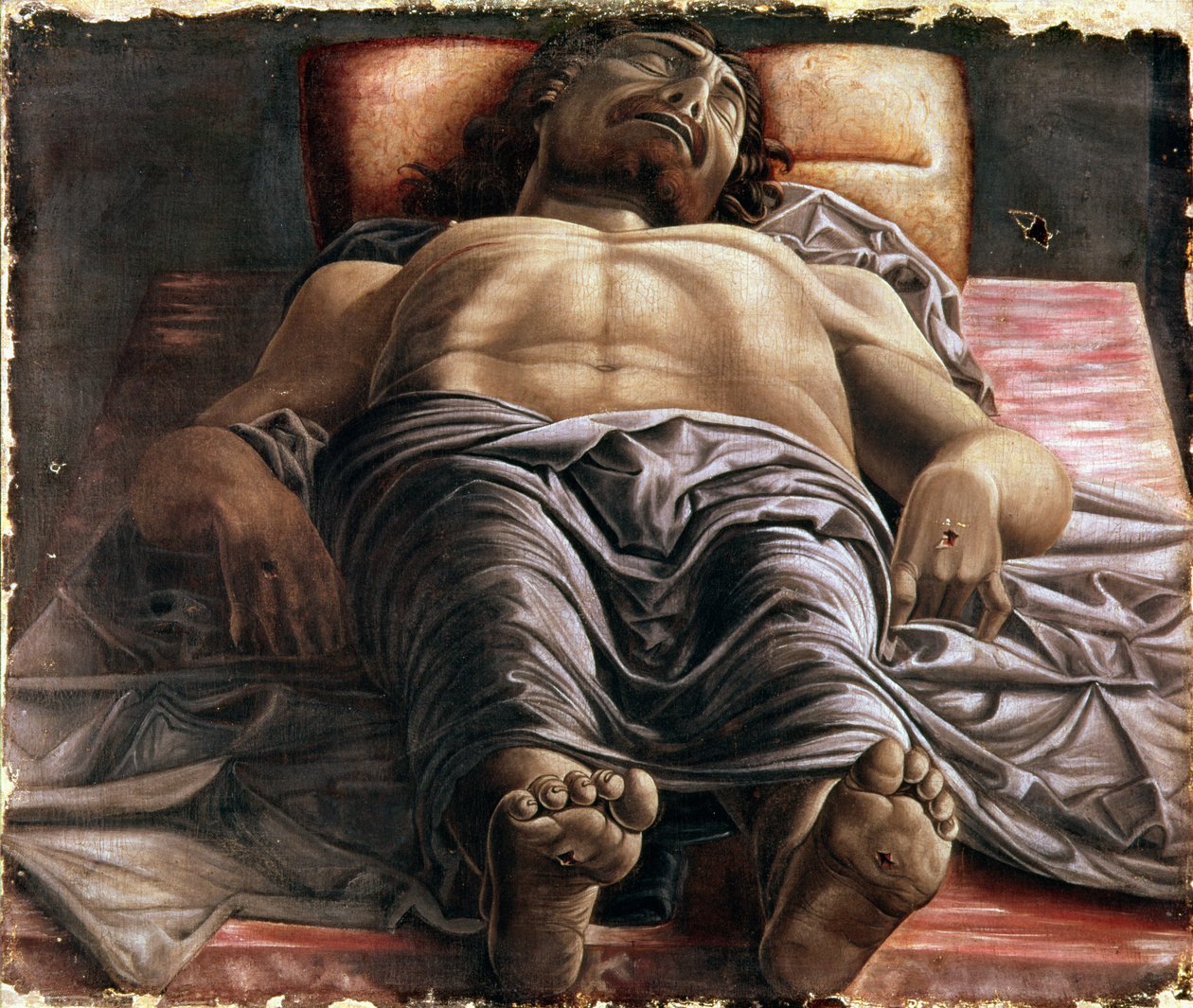 Lamentação sobre Cristo morto de Andrea Mantegna
