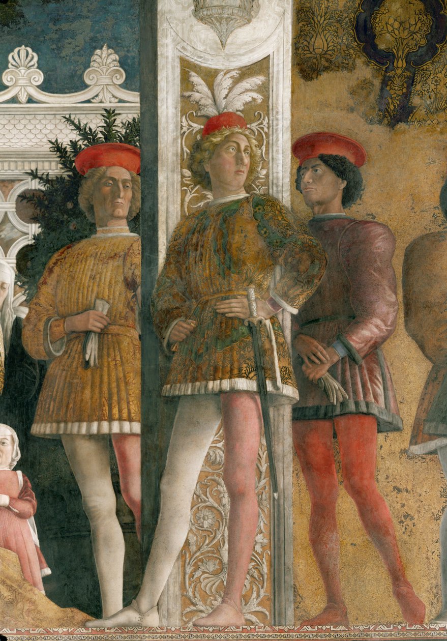 Lodovico II Gonzaga e família (fresco) de Andrea Mantegna