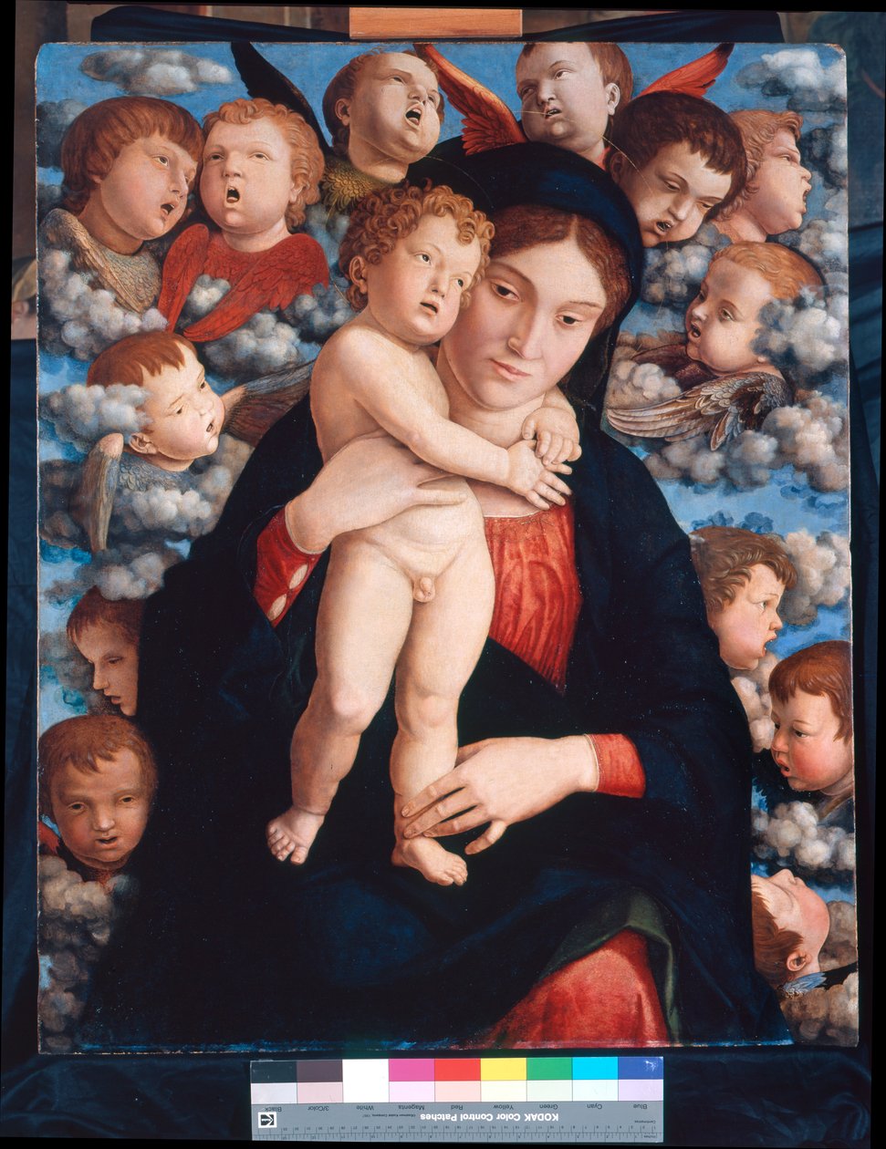 Madonna, Criança e Coro dos Querubins de Andrea Mantegna