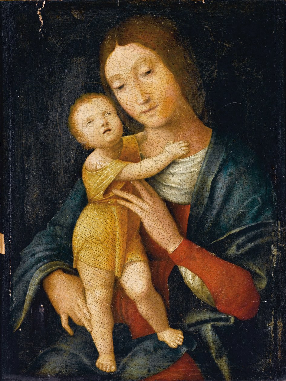 Madonna e criança de Andrea Mantegna