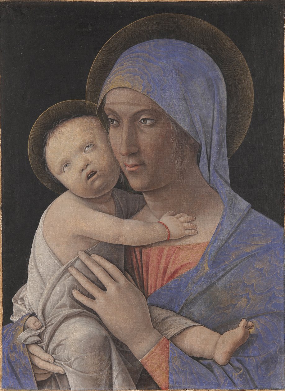 Madona com o Menino, 1480. de Andrea Mantegna