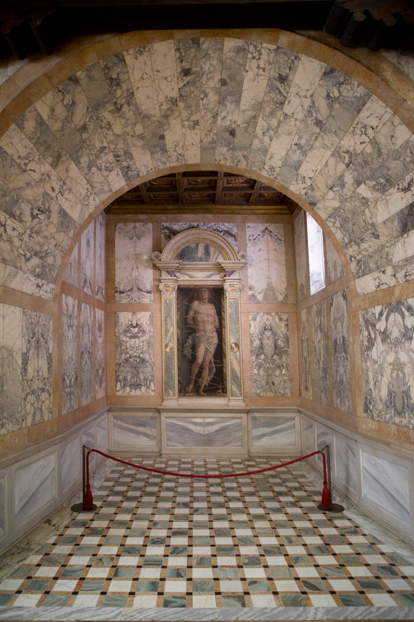 São Sebastião, c.1490 de Andrea Mantegna