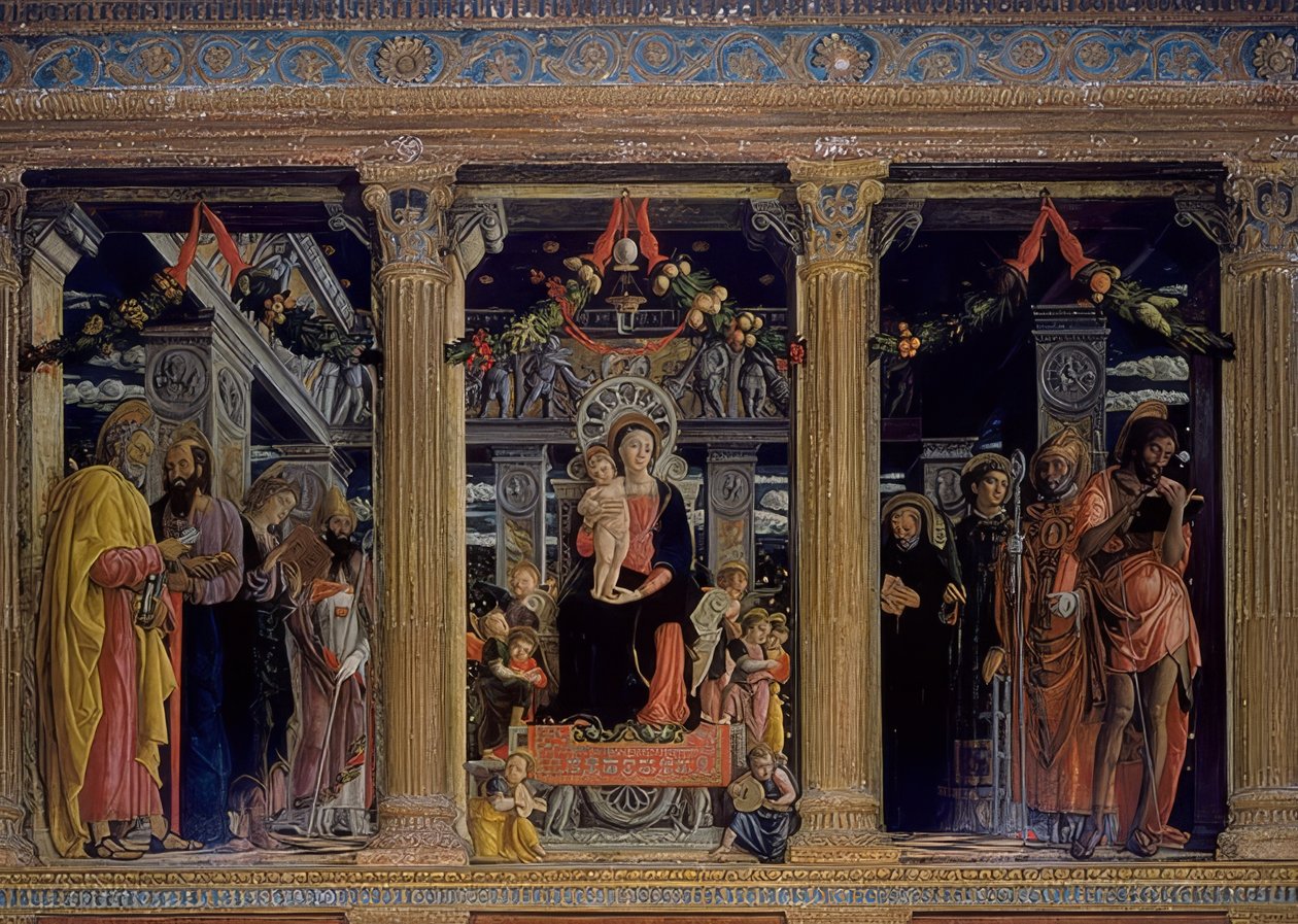 San-Zeno-Altar. 1457-1460 de Andrea Mantegna