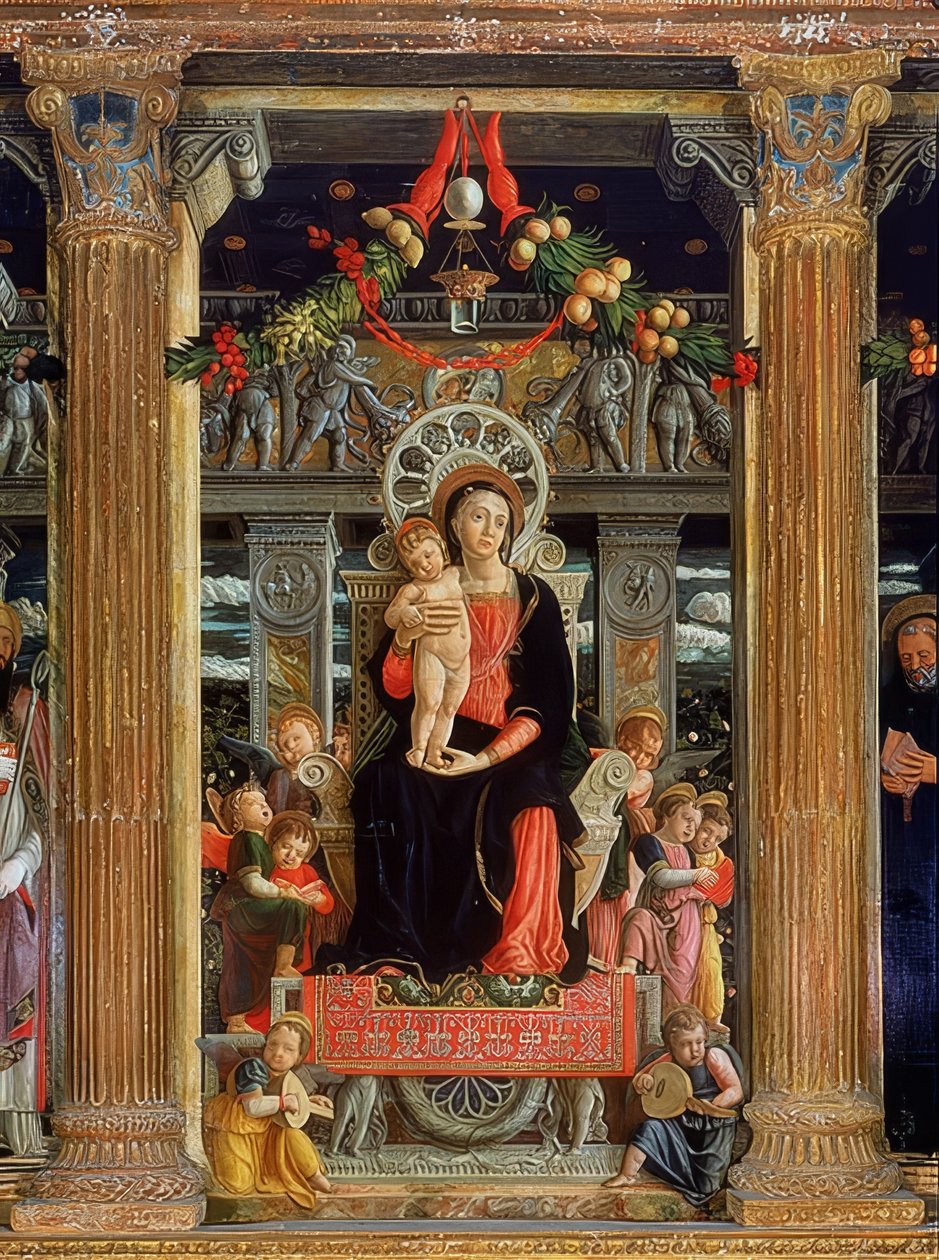 Altar de San Zeno. Painel do meio. 1457-1460 de Andrea Mantegna