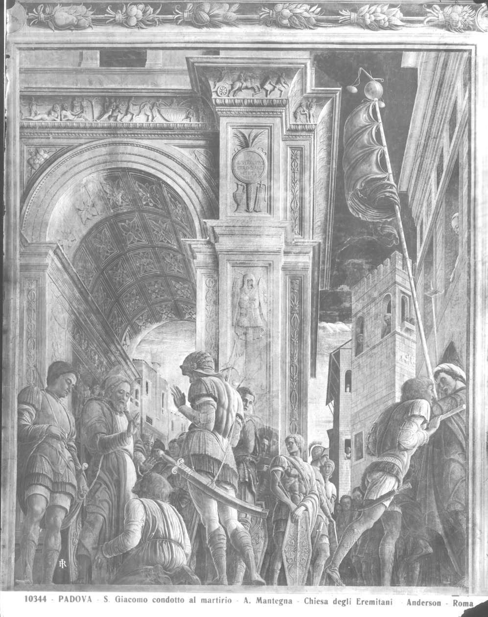 São Tiago, o Grande, em seu caminho para a execução (detalhe) de Andrea Mantegna