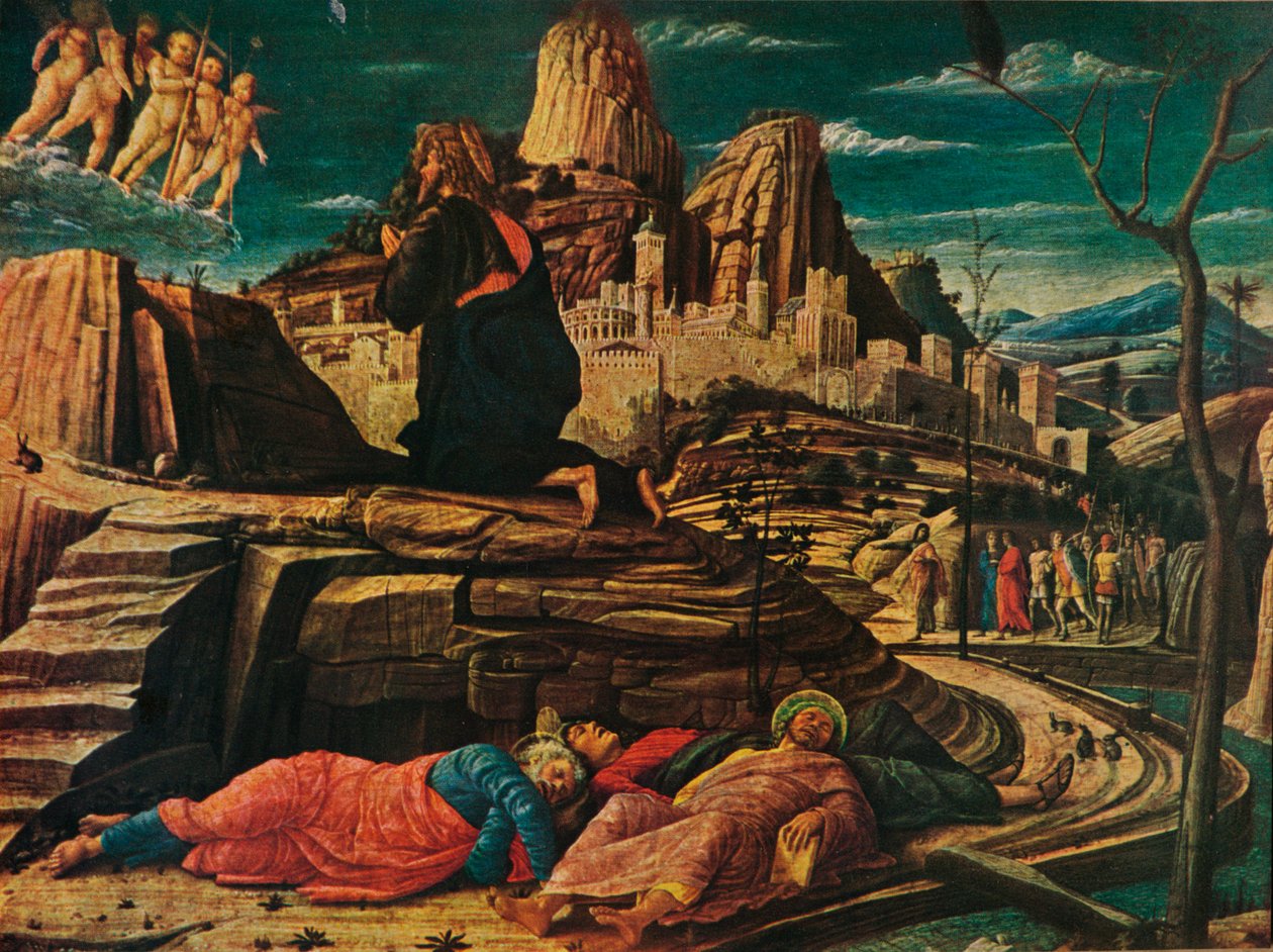 A agonia no jardim, c1458, 1909 de Andrea Mantegna