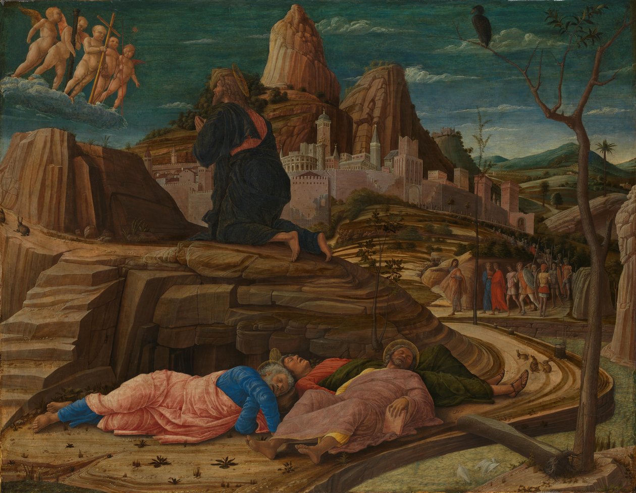 A agonia no Jardim do Getsémani de Andrea Mantegna