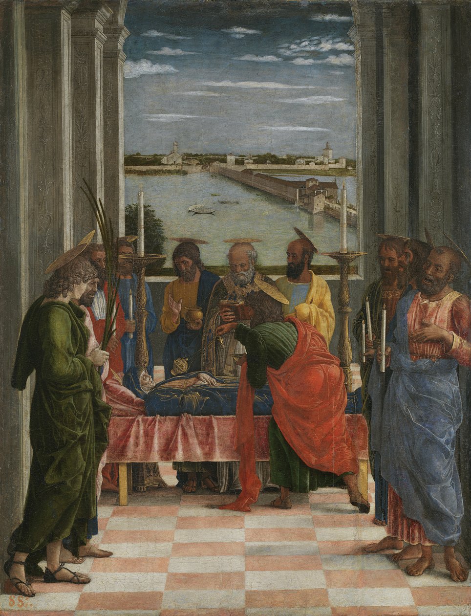 A morte da virgem de Andrea Mantegna