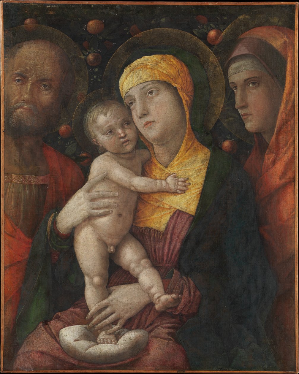 A Sagrada Família com Santa Maria Madalena de Andrea Mantegna
