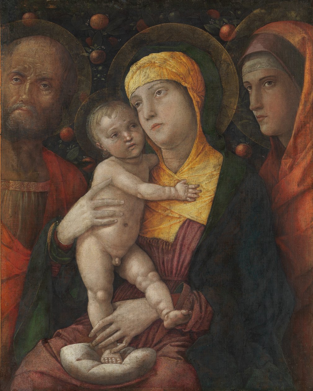 A Sagrada Família com Santa Maria Madalena, ca. 1495-1500. de Andrea Mantegna