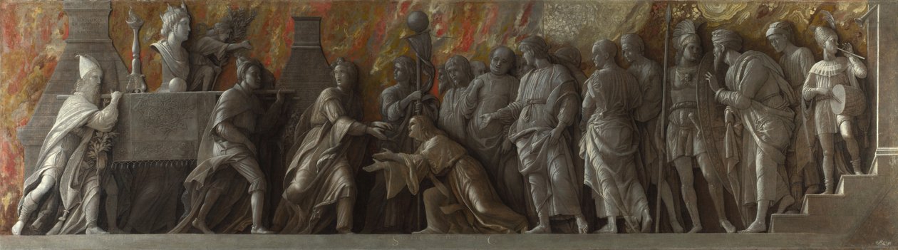 A introdução do culto a Cybele em Roma, c. 1505 de Andrea Mantegna