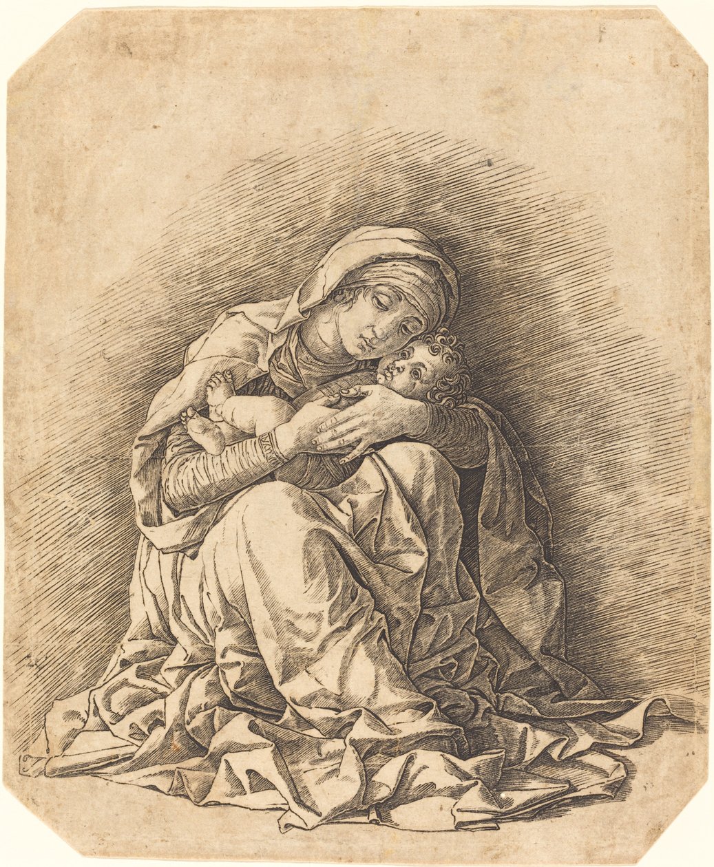 A Virgem e o Menino de Andrea Mantegna